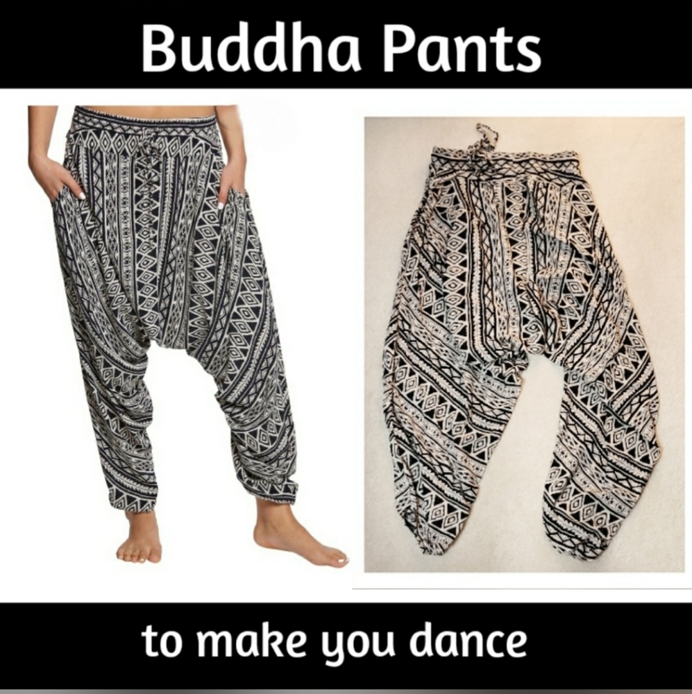 Buddha Pants //  Aztec print // sz SMALL